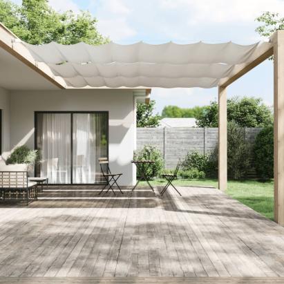 Copertină verticală, alb, 180x800 cm, țesătură Oxford GartenMobel Dekor