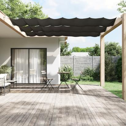 Copertină verticală, antracit, 60x420 cm, țesătură Oxford GartenMobel Dekor