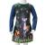 Rochie pentru copii cu mâneci lungi, bleumarin, 128 GartenMobel Dekor