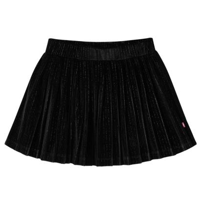 Fusta plisată pentru copii cu lurex, negru, 92 GartenMobel Dekor
