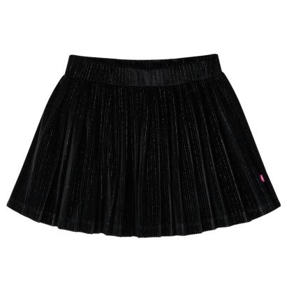 Fusta plisată pentru copii cu lurex, negru, 116 GartenMobel Dekor
