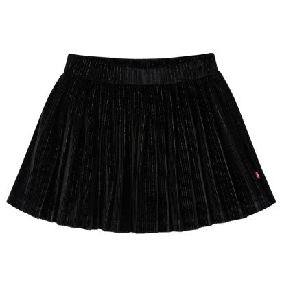 Fusta plisată pentru copii cu lurex, negru, 128 GartenMobel Dekor