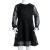 Rochie pentru copii cu mâneci lungi, negru, 92 GartenMobel Dekor