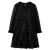 Rochie pentru copii cu mâneci lungi, negru, 104 GartenMobel Dekor
