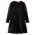 Rochie pentru copii cu mâneci lungi, negru, 116 GartenMobel Dekor
