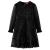 Rochie pentru copii cu mâneci lungi, negru, 128 GartenMobel Dekor