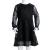 Rochie pentru copii cu mâneci lungi, negru, 128 GartenMobel Dekor