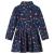Rochie pentru copii cu mâneci lungi, bleumarin, 128 GartenMobel Dekor