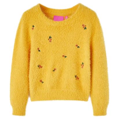 Pulover tricotat pentru copii, ocru, 140 GartenMobel Dekor