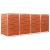 Magazie pentru patru pubele 276,5x77,5x112,5 cm oțel inoxidabil GartenMobel Dekor