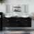Set mobilier de baie, 5 piese, negru, lemn prelucrat GartenMobel Dekor