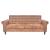 Canapea extensibilă cu cotiere/2 locuri, maro, velur artificial GartenMobel Dekor