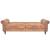 Canapea extensibilă cu cotiere/2 locuri, maro, velur artificial GartenMobel Dekor