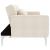 Canapea extensibilă, crem, material textil GartenMobel Dekor