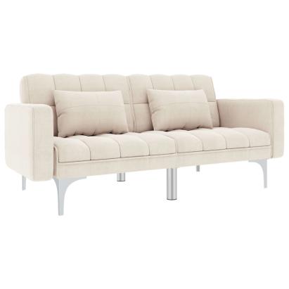 Canapea extensibilă, crem, material textil GartenMobel Dekor