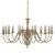 Candelabru, alb vintage, 12 becuri E14 GartenMobel Dekor