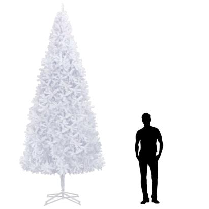 Brad de Crăciun artificial, alb, 400 cm  GartenMobel Dekor