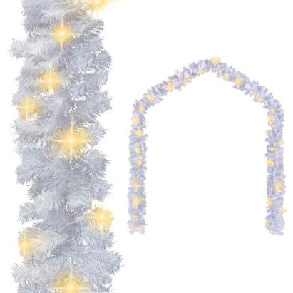 Ghirlandă de Crăciun cu lumini LED, alb, 5 m GartenMobel Dekor