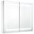 Dulap de baie cu oglindă și LED, 80 x 12,2 x 68 cm GartenMobel Dekor