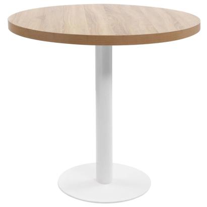 Masă de bistro, maro deschis, 80 cm, MDF GartenMobel Dekor