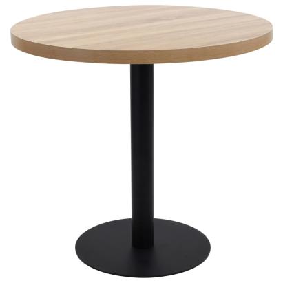 Masă de bistro, maro deschis, 80 cm, MDF GartenMobel Dekor