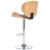 Scaun de bar, gri taupe, material textil GartenMobel Dekor
