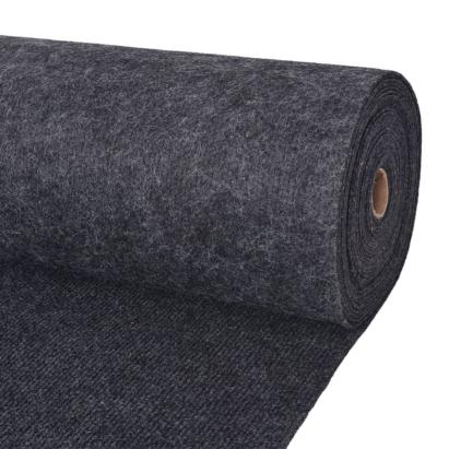 Covor pentru expoziții striat, antracit, 1,2x10 m GartenMobel Dekor