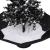 Brad de Crăciun cu ninsoare și bază umbrelă, negru, 75 cm, PVC GartenMobel Dekor