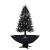 Brad de Crăciun cu ninsoare și bază umbrelă, negru, 190 cm, PVC GartenMobel Dekor