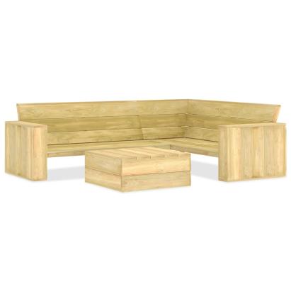 Set mobilier de grădină, 2 piese, lemn de pin tratat GartenMobel Dekor