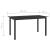 Set mobilier de grădină, 7 piese, negru, aluminiu GartenMobel Dekor