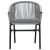 Set mobilier de grădină, 3 piese, gri GartenMobel Dekor