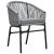 Set mobilier de grădină, 3 piese, gri GartenMobel Dekor