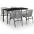 Set mobilier de grădină, 5 piese, gri GartenMobel Dekor