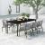Set mobilier de grădină, 7 piese, gri GartenMobel Dekor