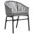 Set mobilier de grădină, 7 piese, gri GartenMobel Dekor