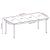Set mobilier de grădină, 7 piese, gri GartenMobel Dekor