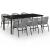 Set mobilier de grădină, 7 piese, gri GartenMobel Dekor