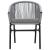 Set mobilier de grădină, 3 piese, gri GartenMobel Dekor
