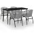 Set mobilier de grădină, 5 piese, gri GartenMobel Dekor