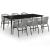 Set mobilier de grădină, 7 piese, gri GartenMobel Dekor
