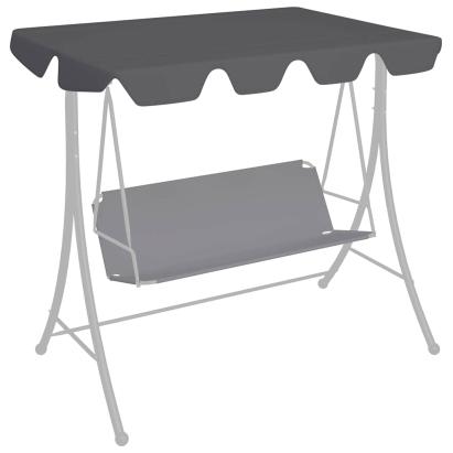 Copertină de rezervă leagăn grădină antracit 188/168x145/110cm GartenMobel Dekor