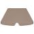 Copertină de rezervă leagăn grădină gri taupe 188/168x145/110cm GartenMobel Dekor