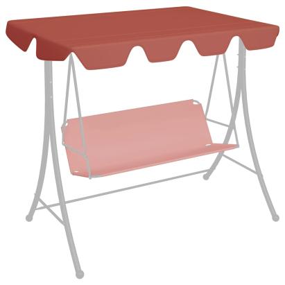 Copertină de rezervă leagăn grădină cărămiziu 150/130x105/70 cm GartenMobel Dekor