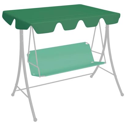 Copertină de rezervă leagăn grădină, verde, 150/130x105/70 cm GartenMobel Dekor
