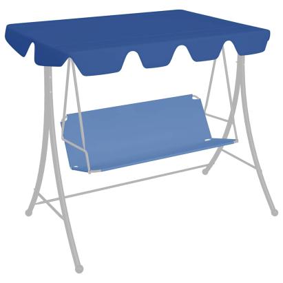 Copertină de rezervă leagăn grădină albastru 150/130x105/70 cm GartenMobel Dekor