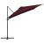 Umbrelă în consolă de grădină cu LED-uri, roșu bordo 250x250 cm GartenMobel Dekor