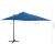 Umbrelă în consolă cu stâlp și LED-uri, albastru azur, 250 cm GartenMobel Dekor