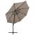 Umbrelă în consolă cu stâlp și LED-uri, taupe, 300 cm GartenMobel Dekor