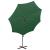 Umbrelă în consolă cu stâlp și LED-uri, verde, 300 cm GartenMobel Dekor